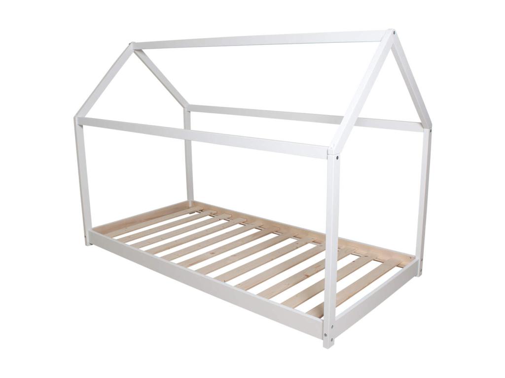 Children's white wooden cabin bed 90x190 - LT14004 11695NHKP