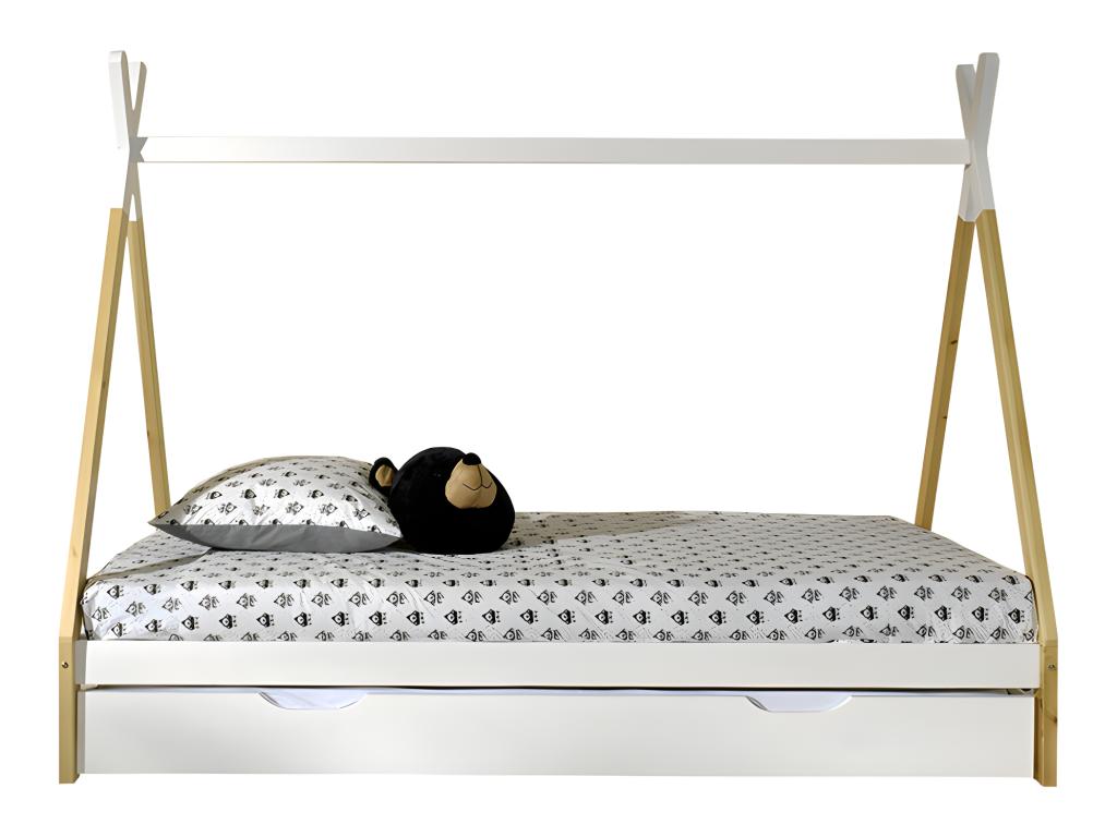 Pack - Children's Bed / Drawer Delimoa 90x200cm White 18985DXMQ