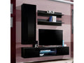 Delimoa 170cm Black Designer Wall-Mounted TV Unit 90602VMSG
