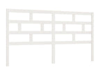 White Headboard 186x4x100 cm Solid Pine Wood 10042CJHC