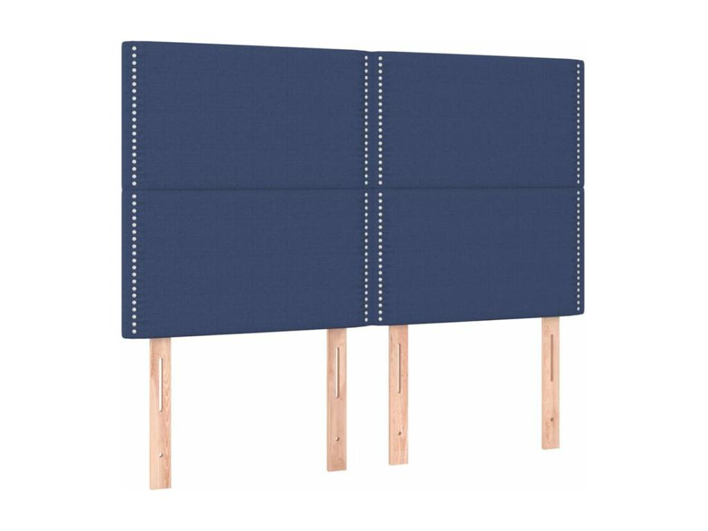 Delimoa bed base with mattress, Blue 140x200 Fabric 41620GOLB