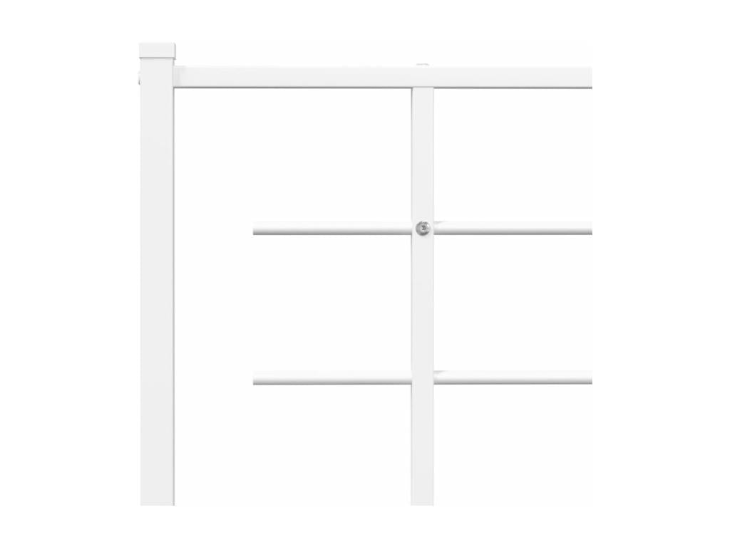 White metal headboard 160 cm 38259OSLF