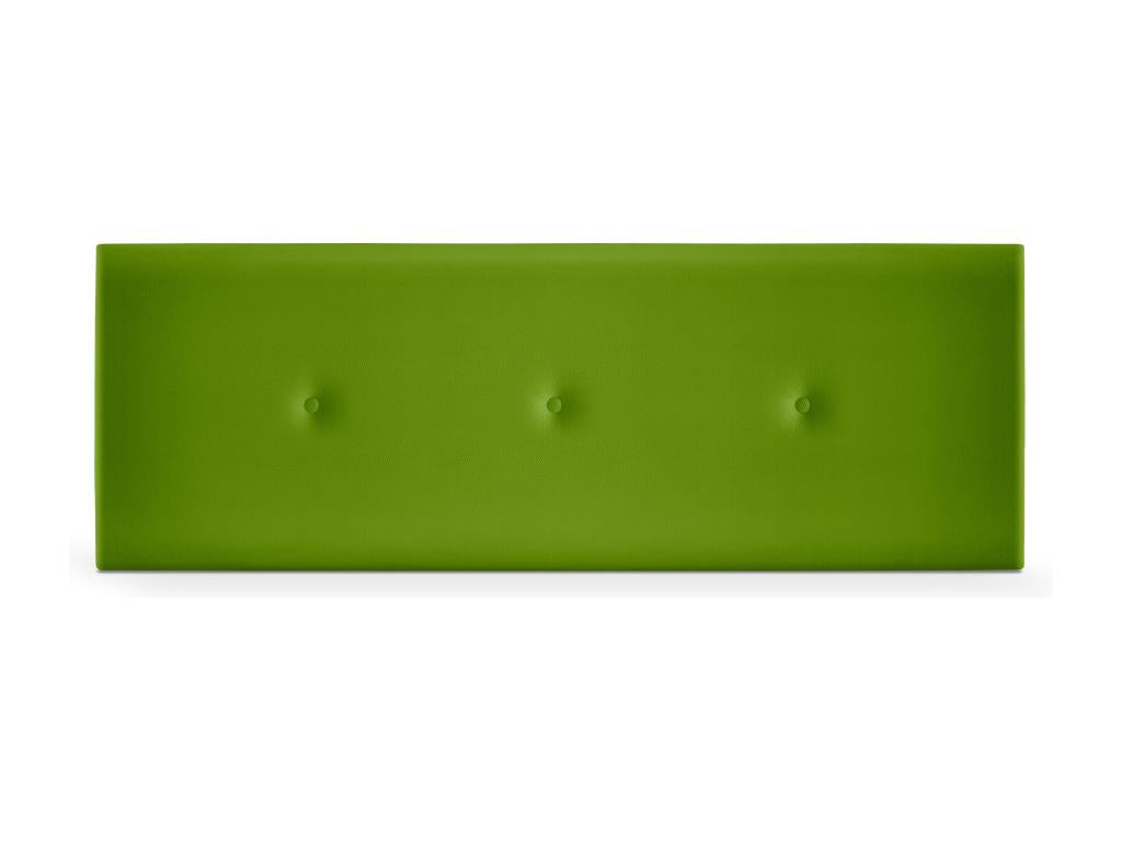 Delimoa Smooth Faux Leather Headboard with Buttons 145x50cm for 135/140cm Beds - Green 60012FUME