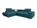Artanzy 101 Corner Sofa, Blue, with Sleeping Function and Bed Box, 274cm, 04471CTHE