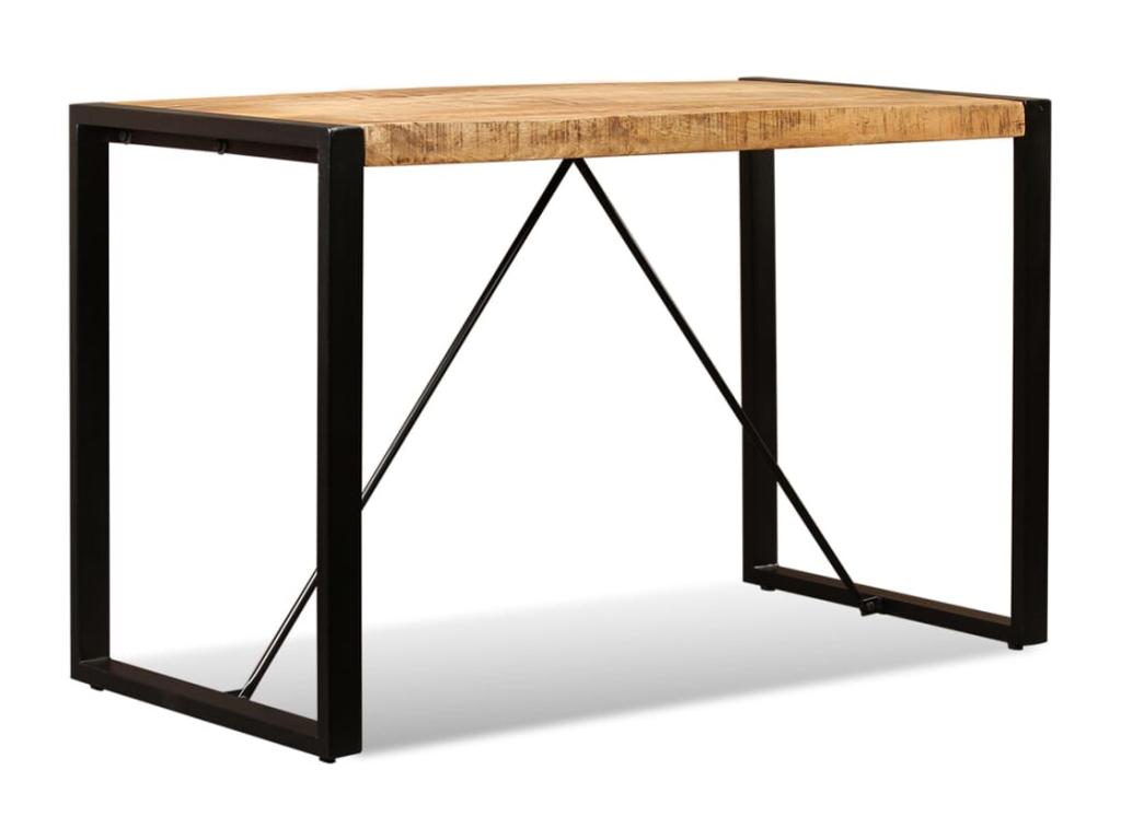 Dining table, raw mango wood, 120 cm, 84950XBQX