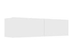 White TV stand 120x30x30 cm Chipboard 67733LLMA