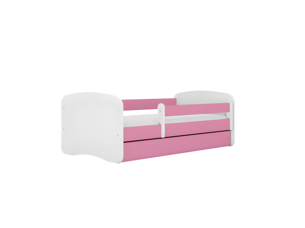 Delimoa pink bed without pattern with drawer, mattress not included, 160/80 cm, 99527OXED