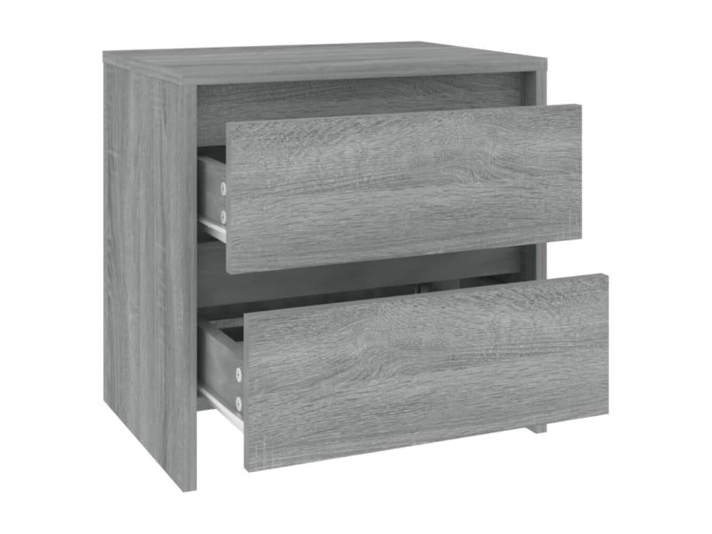 Delimoa 2-piece bedside tables, grey, 45x34.5x44.5 cm, chipboard, 22988AFCV