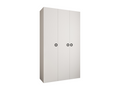 Delimoa 1 245.5/140/50 3-door hinged wardrobe, white/black, 44747VMEP
