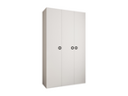 Delimoa 1 245.5/140/50 3-door hinged wardrobe, white/black, 44747VMEP