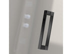 Fixed shower screen, sliding door, GLASÉ matte black profile, 130 cm, without side panel, 13936SJKN