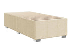 Artanzy bed base with mattress, Cream, 100x200 cm, Fabric 01996ZRBV