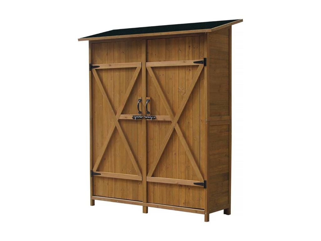 Delimoa garden cabinet - 140x49x162 cm - Brown 67036BSXF