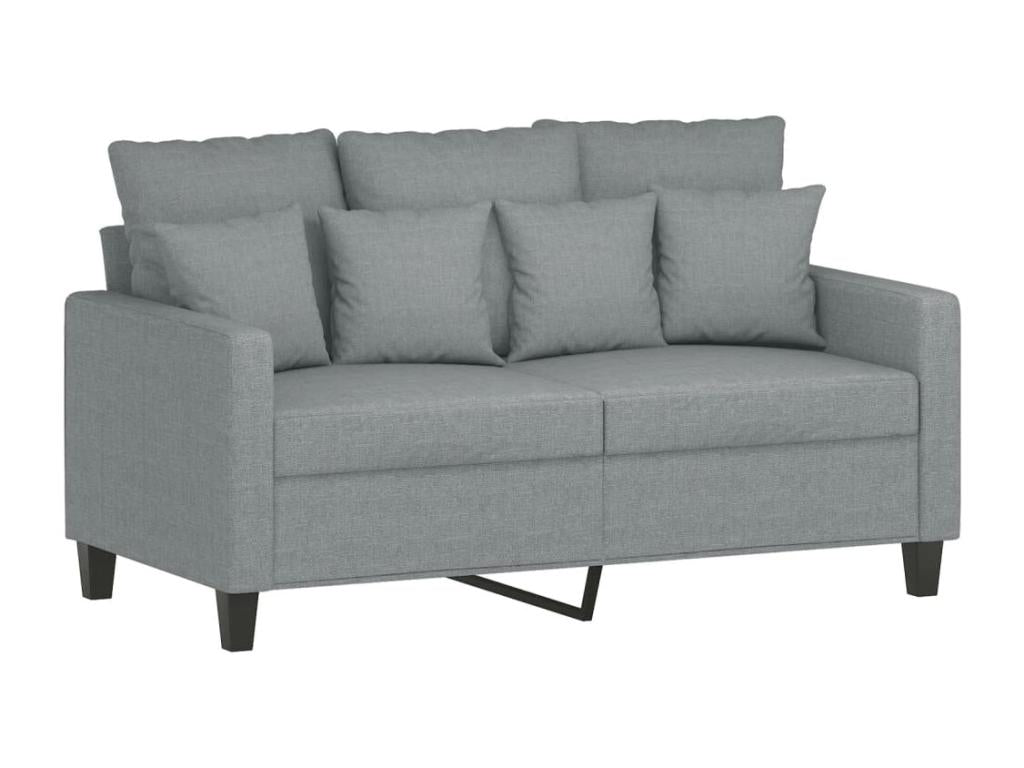 3-piece sofa set with light grey fabric cushions 25546WBLT