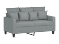 3-piece sofa set with light grey fabric cushions 25546WBLT