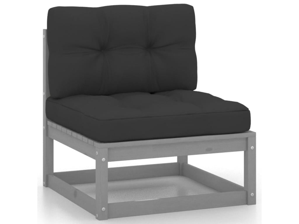 6-piece garden furniture set with cushions, solid pine wood, 92 46197IFNG