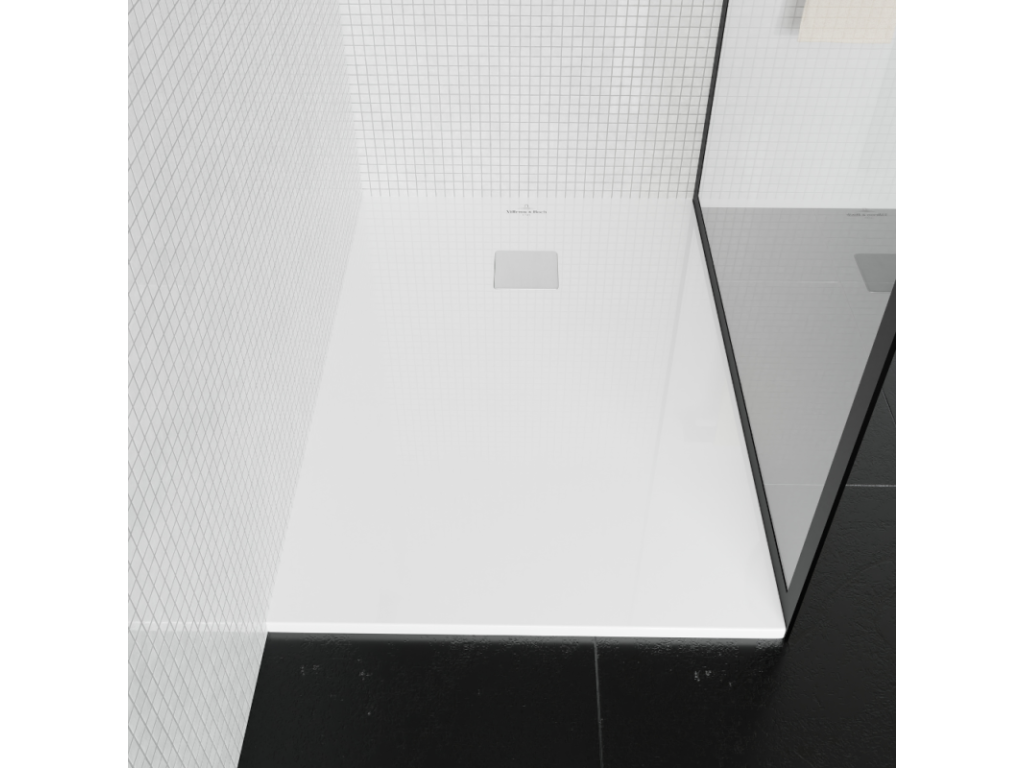 Delimoa ET BOCH Exclusive 120x80 cm rectangular white shower tray, 74948NPQV