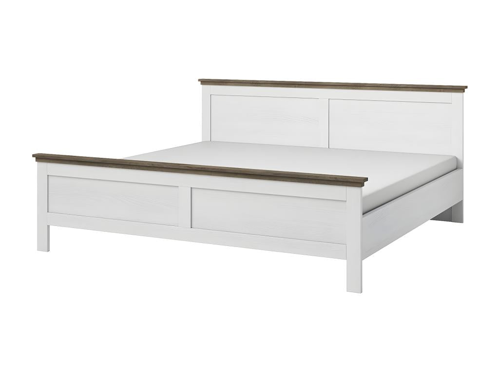 Artanzy collection adult bed 180x200 - White with oak effect finish 31379OUQW