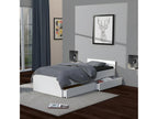Artanzy Bed 90x190 with 2 Drawers / White 41449PMHL
