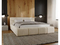 Delimoa Storage Bed 160x200 cm Delimoa - Bed with Storage, Upholstered Bed, Beige, Delimoa Velvet 2201 15721MGCR