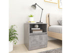 2-piece bedside tables, concrete grey, 40x40x50 cm, chipboard, 51215OEPA