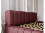 Delimoa Bed with Storage 160x200cm Como Upholstered Bed Adult Bed - Thick Foam Velvet Fabric Red Whisper 14 59609OHIW