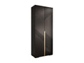 Delimoa 7 236.7/100/47 2-Door Hinged Wardrobe, Black 61428BVST