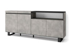 Sideboard for living room and kitchen, 200x87x35cm, 4 Doors, Industrial Design, 85176UVEV