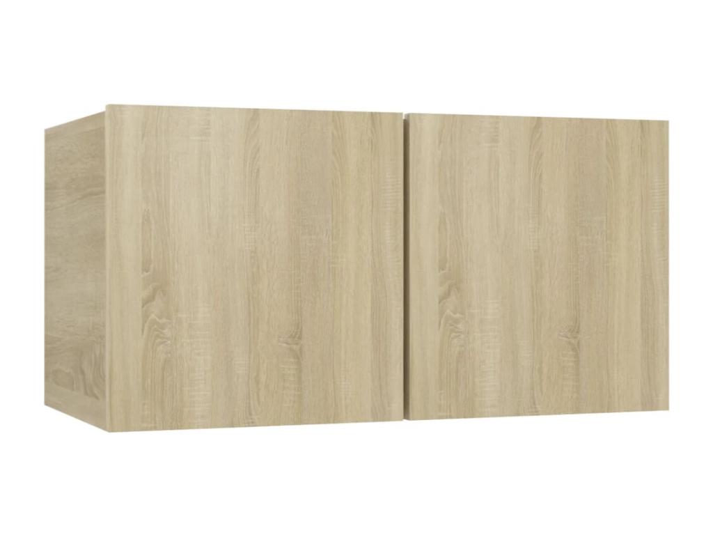 10-Piece TV Furniture Set, Delimoa Oak, Chipboard 35579FWXT