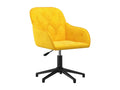 Velvet Yellow Swivel Office Chair 80905JCJV