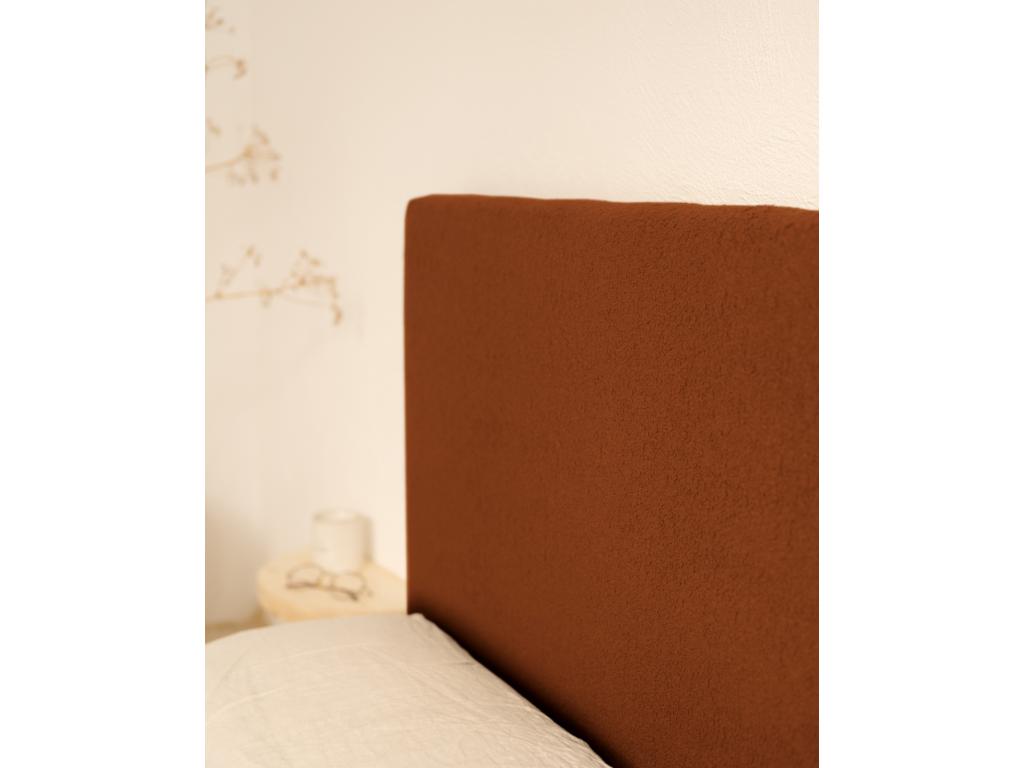 Terracotta cotton headboard 180x80cm - Delimoa 35146TRTU