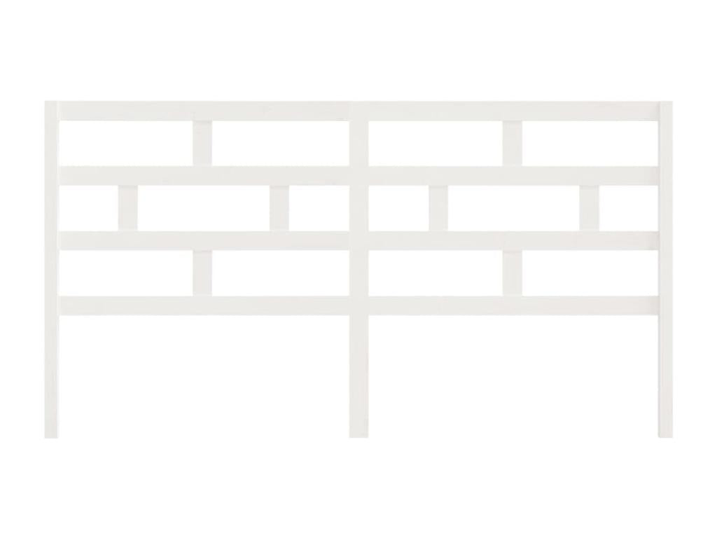 White Headboard 186x4x100 cm Solid Pine Wood 10042CJHC