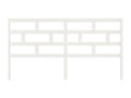 White Headboard 186x4x100 cm Solid Pine Wood 10042CJHC