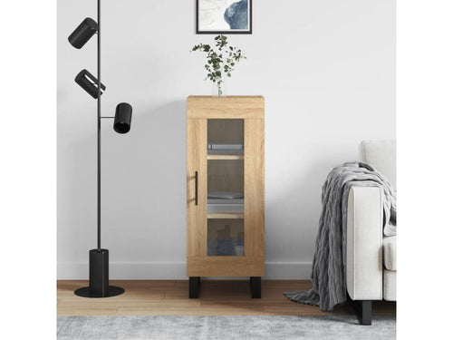 Artanzy Oak Sideboard 34.5x34x90 cm Engineered Wood 81904MWNE