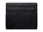Lines Headboard, Black Fabric, 200 cm Wide - 10 cm Thick, Padded, 29556HCJH