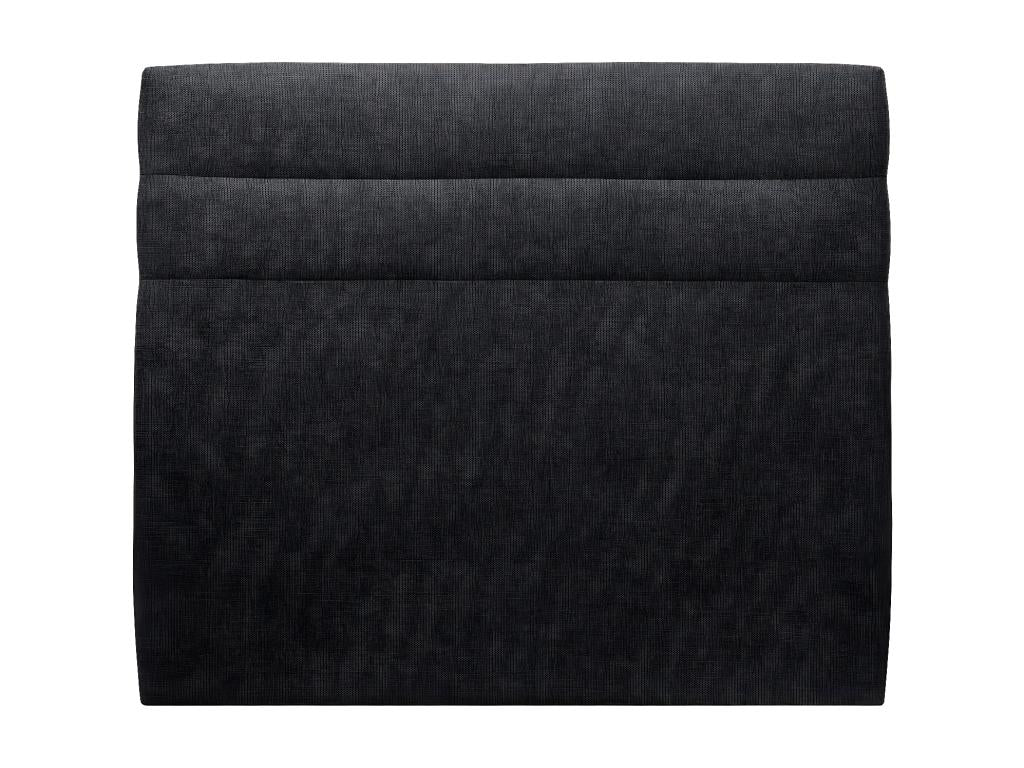 Lines Headboard, Black Fabric, 200 cm Wide - 10 cm Thick, Padded, 29556HCJH