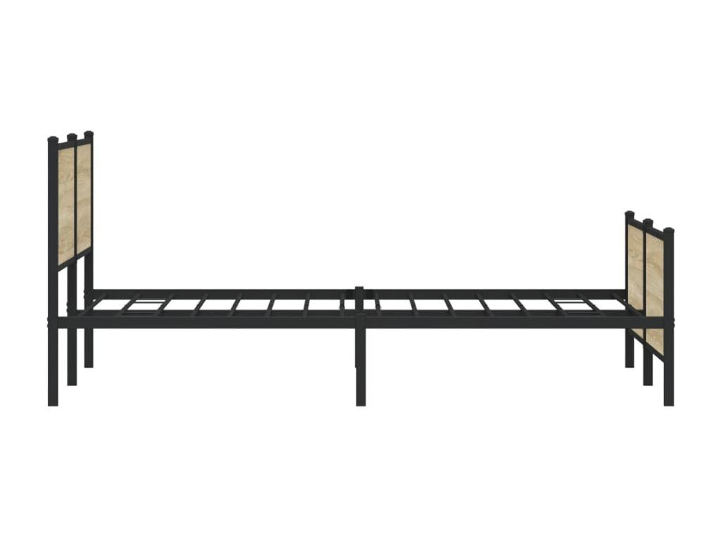 Delimoa oak metal bed frame (mattress not included) 183x213 cm 61879UZHF