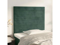 2-Piece Headboard Set, Dark Green, 100x5x78/88 cm, Velvet, 59937MWEU