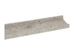 Wall shelves, 2 pcs, concrete grey, 100x9x3 cm, 59718CUQR