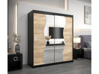 Delimoa Sliding Door Wardrobe 200/180/62 2 Doors Black/Delimoa 43628WCEY