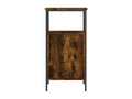 Smoked oak bedside table 41x31x80 cm engineered wood 22661BNCJ