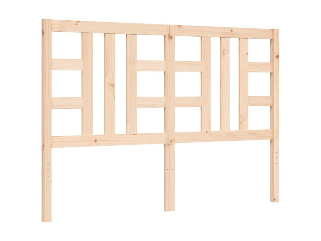 Bed frame with headboard 160x200 solid wood 48679BUPZ