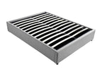 Delimoa bed frame with lift-up slatted base in fabric - Light grey - Width - 160 cm 81668AQXQ
