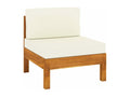 4-seater garden sofa and cushions, cream white, Bois d'Delimoa 74741BHFE