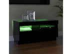 TV stand with black LED lighting, 80x35x40 cm, 16119GMOX