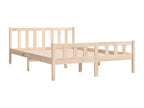 Solid wood bed frame 120x190 cm small double 07939UYUB