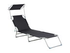 Delimoa 67298SNCT Black Metal Chaise Longue