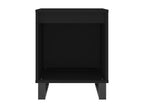 2-piece bedside tables, black, 40x35x50 cm, engineered wood, 18522FOOM