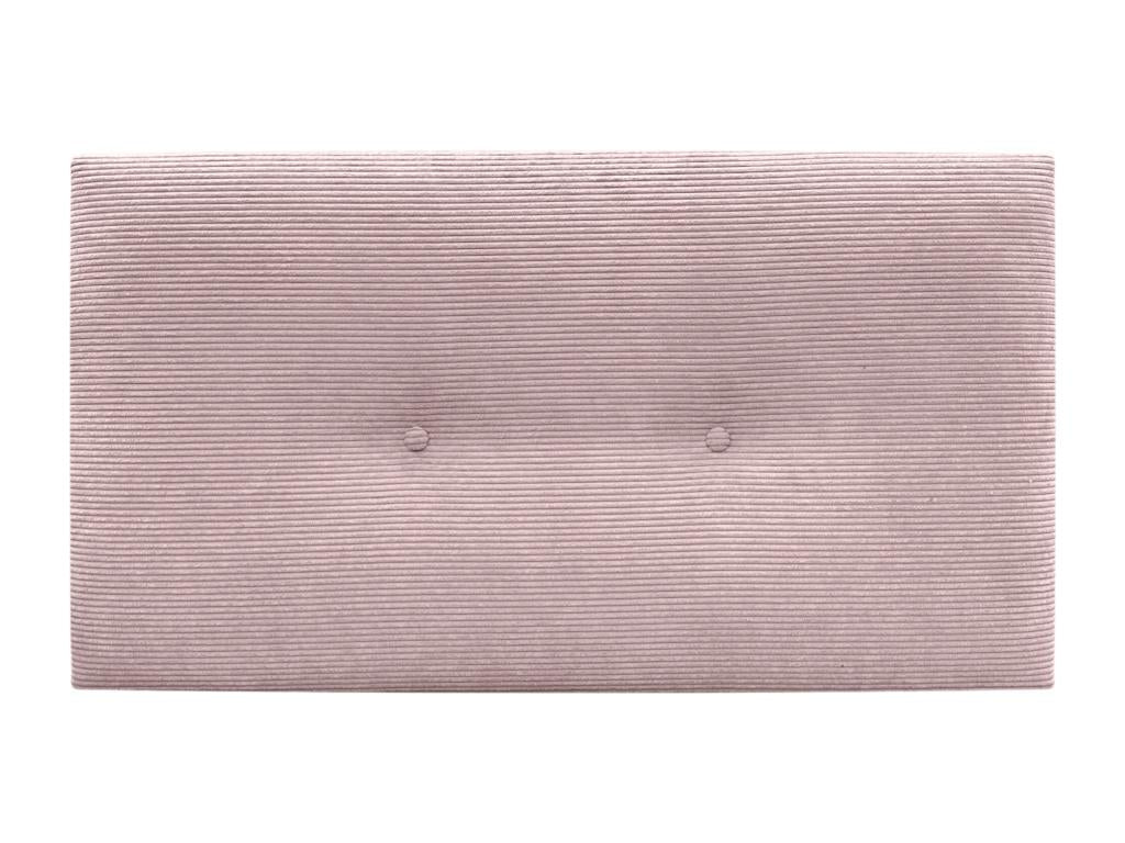 Artanzy Plain Corduroy Headboard with Buttons 95x50 cm for 80/90 cm Beds - Pale Pink 95518KPUJ