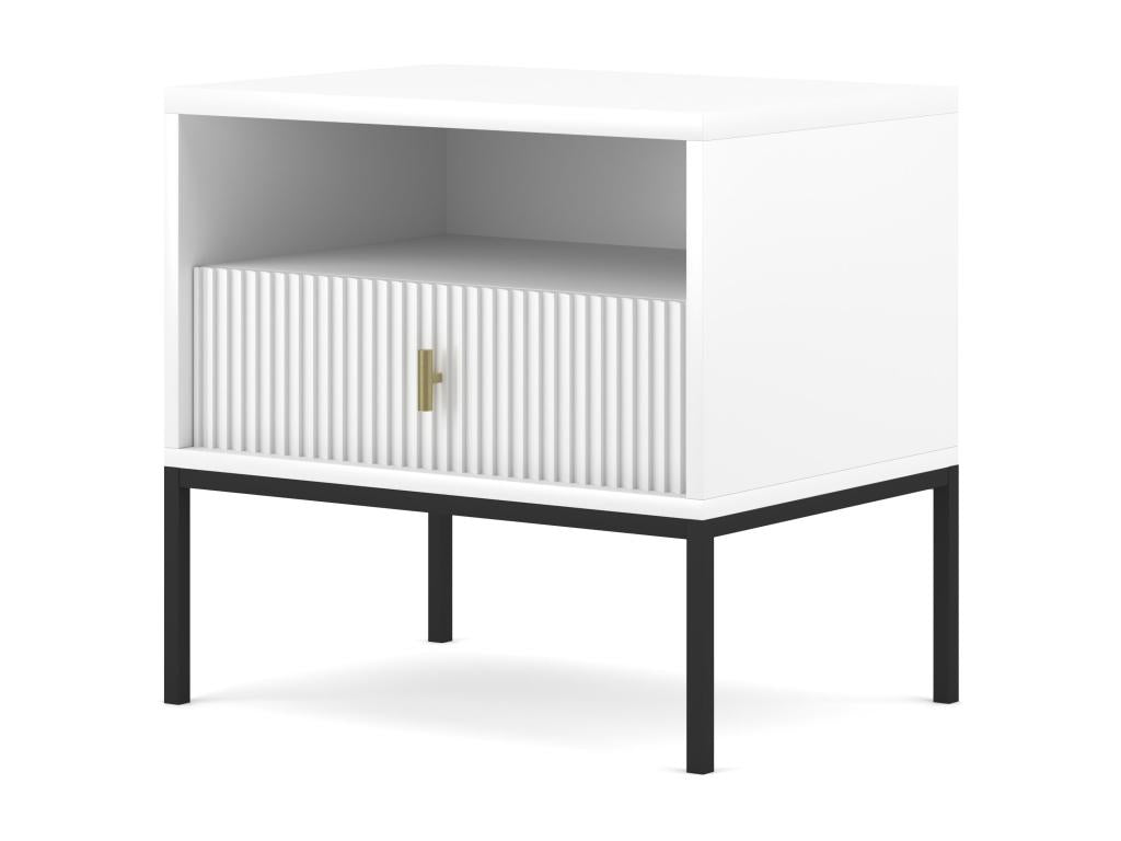 Delimoa NS54 1D Bedside Table 54x39x52 White 03322KOVF